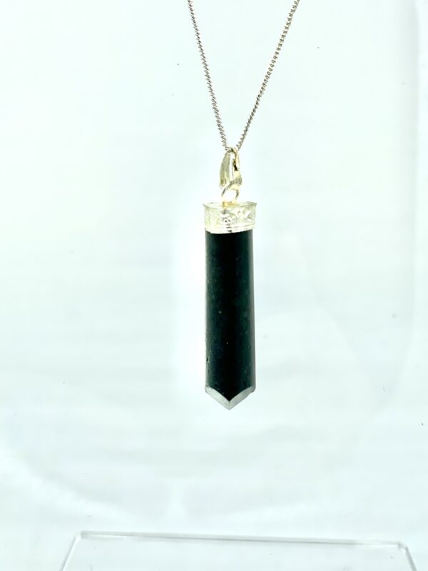 Jet Stone Point Necklace